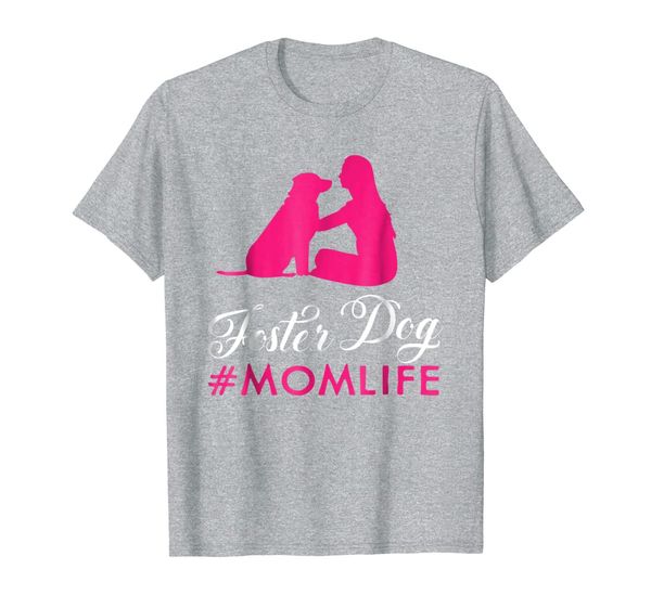

foster dog mom shirt - gifts for moms who rescue dogs, White;black