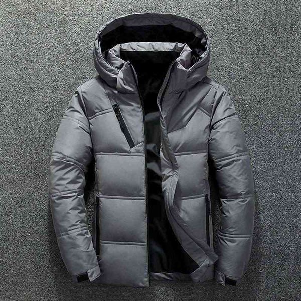 

down thick warm cloth puffer coat winter 's clothing luxury et s men vt, Black;white