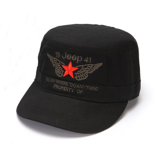 

hat men's summer flat hat camouflage embroidery five pointed star cap spring and autumn canvas sunscreen baseball, Blue;gray
