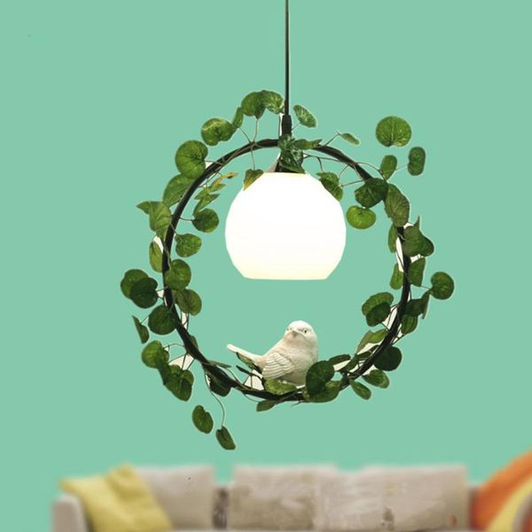 

pendant lamps thrisdar nordic creative plant lights modern bird led hanging lamp living room bedroom cafe restaurant lighting decor