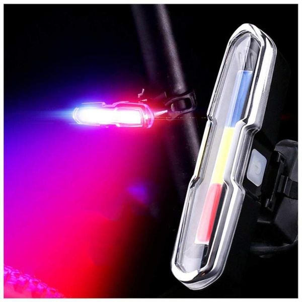 

bike lights led bicycle tail light 6 mode blue red riding lamp rear rechargeable waterproof ip65 portable outdoor flash