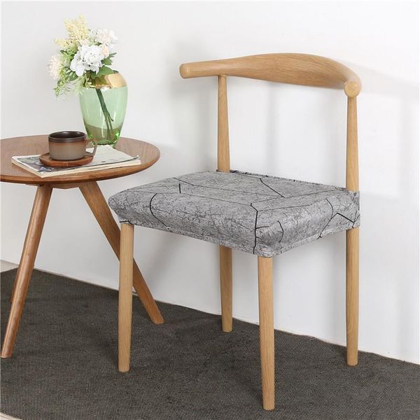 

chair seat cover for dining room printed office slipcover removable stretch short housse de chaise covers