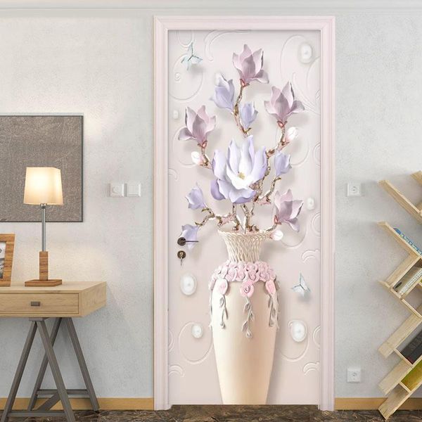 

wallpapers modern simple embossed vase flowers po wallpaper 3d living room bedroom door sticker pvc self adhesive waterproof wall papers