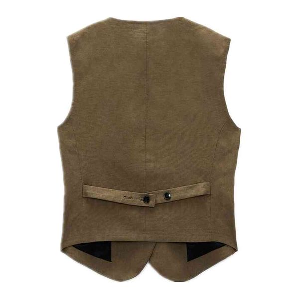 

women's vests a breasted 2021 women's fashion blazer vests, Black;white