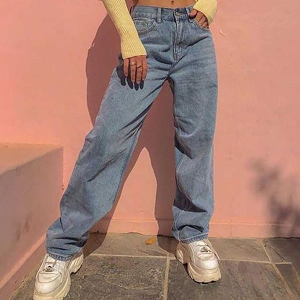 

women's jeans fashion low waist waisted wide leg pants big bell bottoms casual baggy trousers vintage streetwear mom, Blue