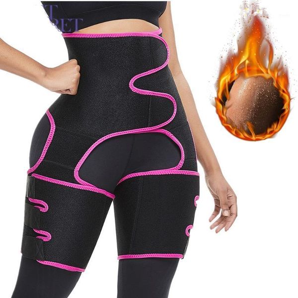 

secret woman sweat thigh trimmers leg shaper fajas neoprene slimming belt control panties fat burning wraps thermo belt1, White;black