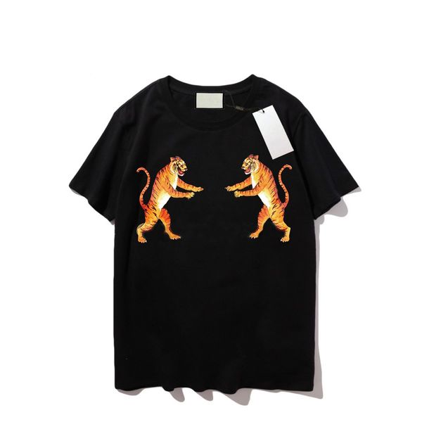 

new luxury fashion tiger butterfly print t-shirts for men women designer tees shirt mens summer streetwear clothing crew neck tshirt s-2xl, White;black