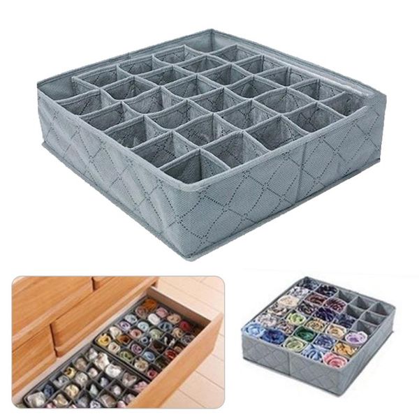 

storage drawers foldable underwear drawer organizers dividers closet organizer box 30 grids for clothes bras scarves ties socks