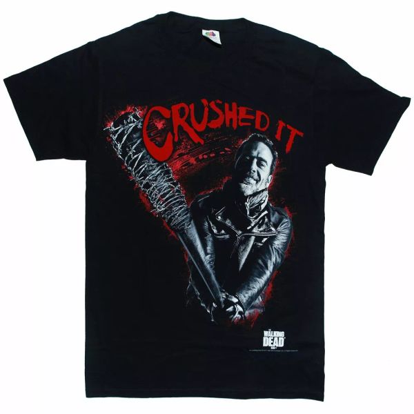 

the walking dead negan crushed it t shirt sizes s to 3xl, White;black