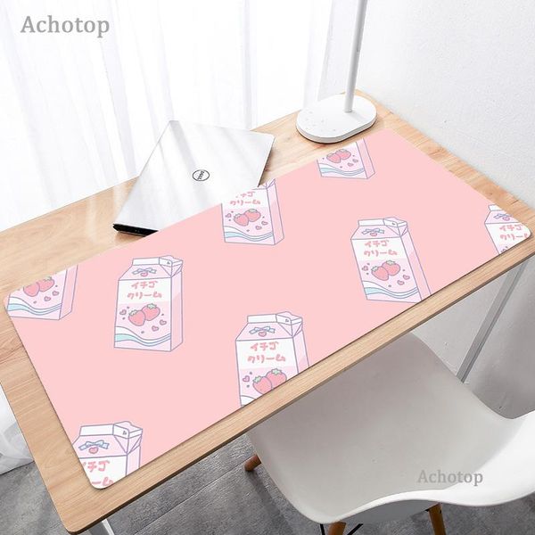 

mouse pads & wrist rests fashion strawberry milk kawai japanese rubber durable deskmousepad pc gamer computer gaming 900x400 desk mat