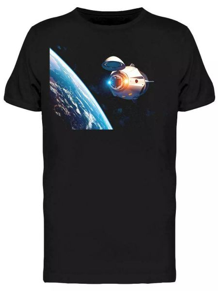 

Spacecraft With Open Docking Tee Men's -Image by Shutterstock, White;black