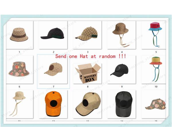 

mystery box designer fishermans hat sun visor baseball cap for womens warm hats mens casquette bonnet beanie outdoor fedora fitted cap, Blue;gray