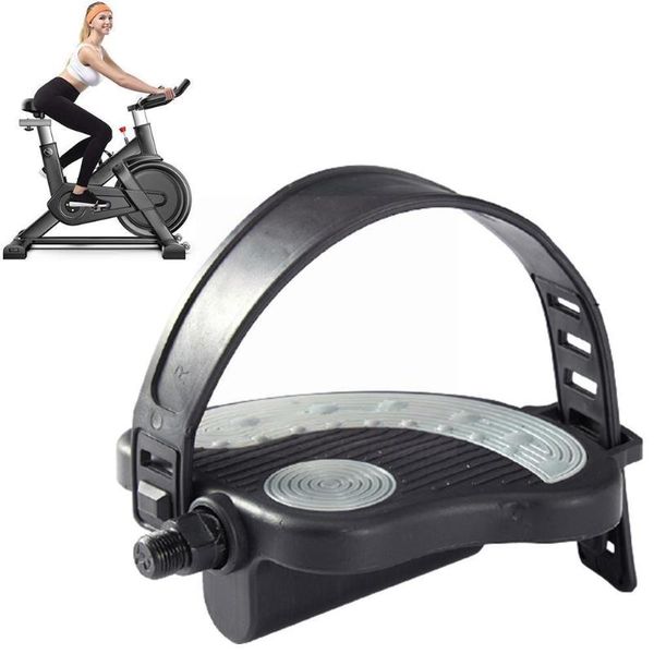 

accessories 1 pair pedals body building pedal repair parts replacement bike inch set 1/2 for fitness with straps m1f2