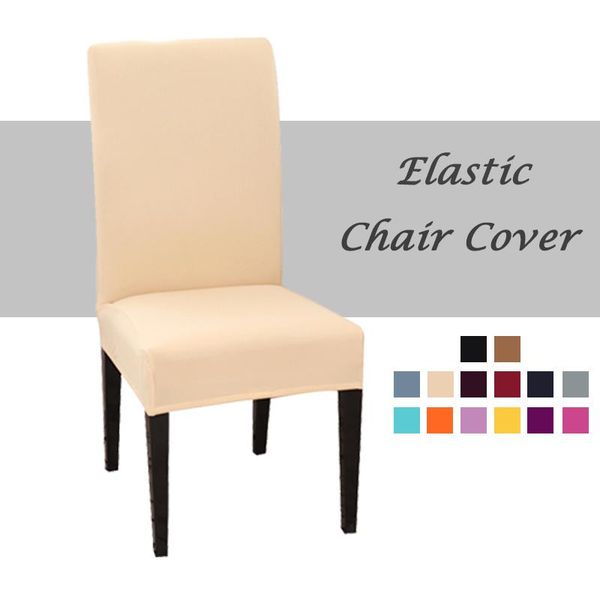 

chair covers solid color cover spandex stretch elastic slipcovers for dining room kitchen wedding banquet el seat