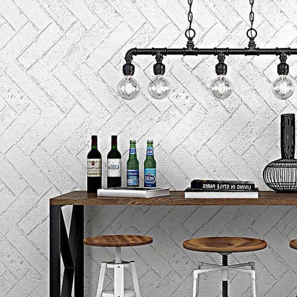 

white brick wallpaper 3d three-dimensional nostalgic imitation gray cement background nordic style