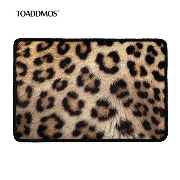 

carpets toaddmos entrance front doormat fashion leopard design dustproof entry way rugs balcony mat home floor mats anti-slip