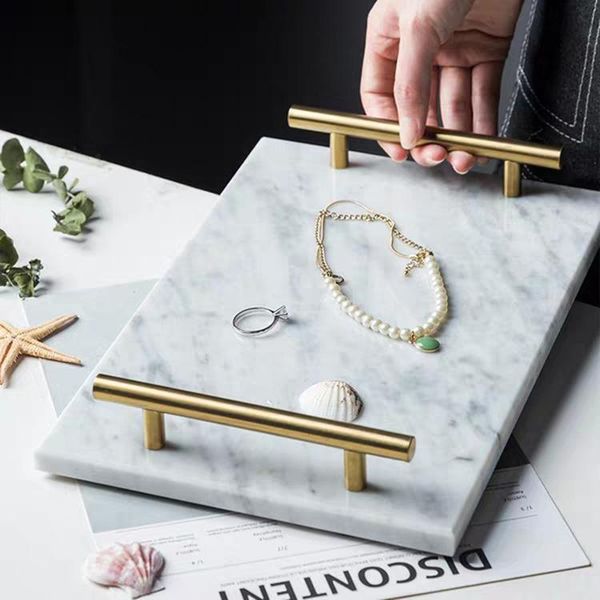 

kitchen storage & organization marble tray light luxury rectangular cosmetic nordic simple ins wind living room bathroom