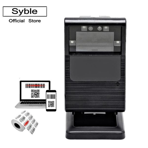 

barcode scanner, 2d handsomnidirectional deskbar code reader with 2m usb cable, xb-8206g scanners