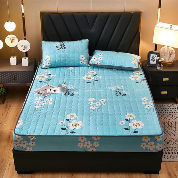 

sheets & sets anti-mite and anti-bacterial quilted bed sheet bedspread protection cover(case not included)