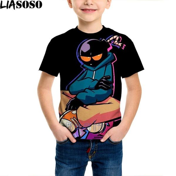 

men's t-shirts 3d friday night funkin t-shirt men women summer short sleeve punk breathable tees boy girl kids cool style t shirt, White;black