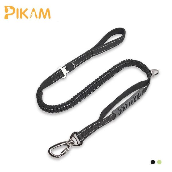 

dog collars & leashes car seat belt leash, heavy duty multifunctional padded handles absorbing reflective leash for walking running tr
