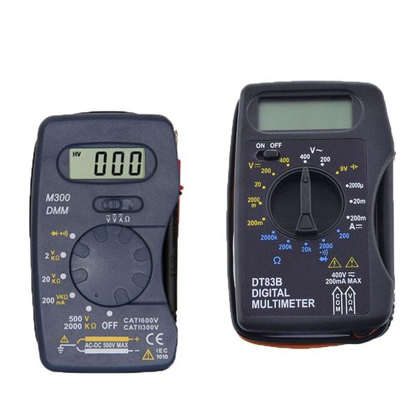 

multimeters dt83b pocket digital multimeter ammeter voltmeter dc/ac ohm voltage multi meter tester current electrical