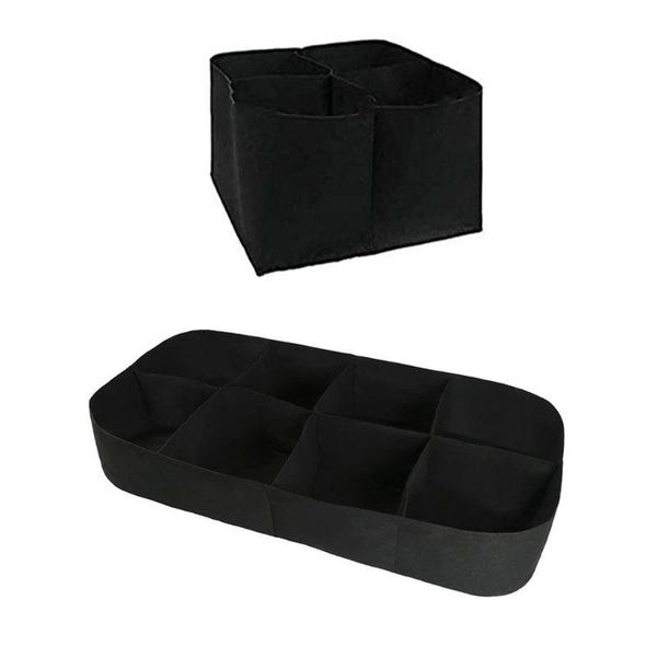 

planters & pots 4/8 grid portable square vegetables growing box foldable planter access flap planting pouc h for carrot onion home garden