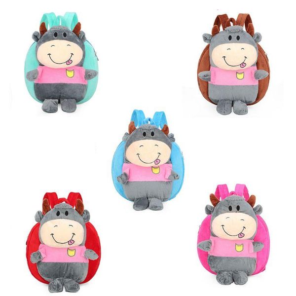 

cartoon kindergarten schoolbag travel backpack for toddler kids plush snacks bag c90e school bags