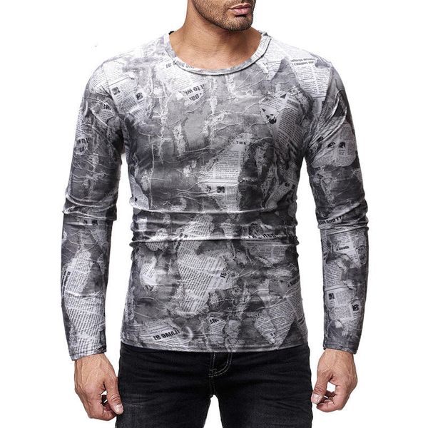 

men's t-shirts mens designer t shirt printed pullover long sleeve mens hip hop night club casual teenager apparel, White;black