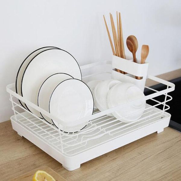 

hanging baskets iron dish drain storage shelf function korean bowl plate cup drainer rack organizer holder for kitchen tool