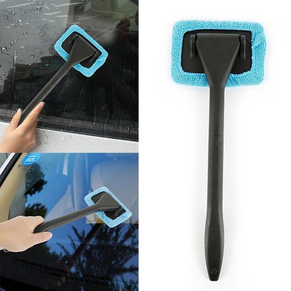 

car sponge window windshield cleaning tool microfiber cloth cleanser brush with detachable handle auto inside glass wiper