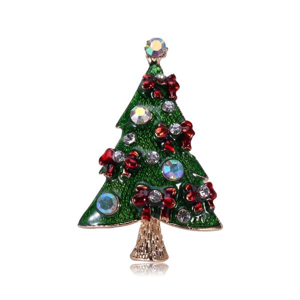 

factory new 21ss alloy oil dripping christmas tree brooch christmas