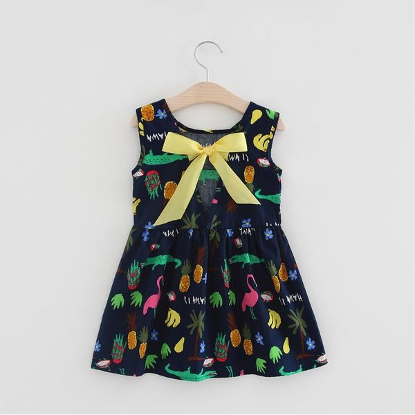 

dress summer 2021 sleeveless cute kids love candy color girls princess 2t-6t girl's dresses, Red;yellow
