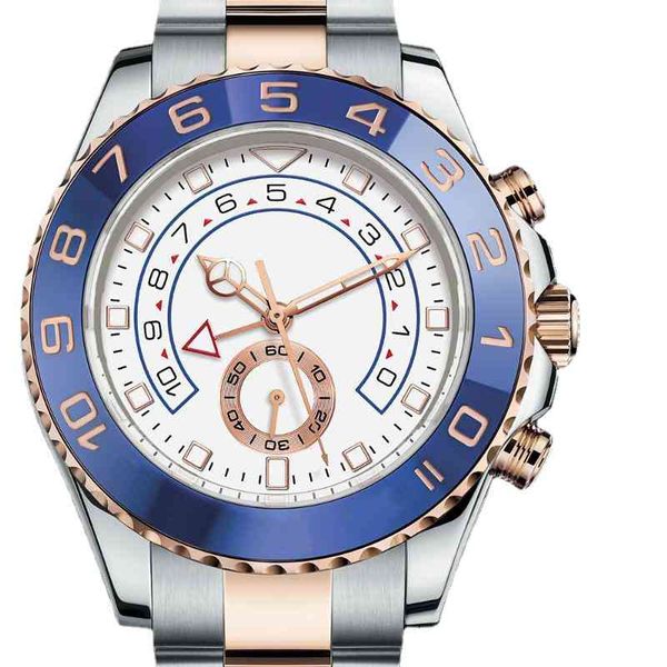 

new yacht mens wristwatches master automatic mechanical movement two tone 44mm sapphire dial 116681 oyster male clock watches