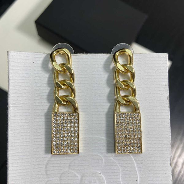 

2021 brand fashion luxury jewelry full crystal big beads earrings shinny design lovely party wedding 12mm size fine, Golden