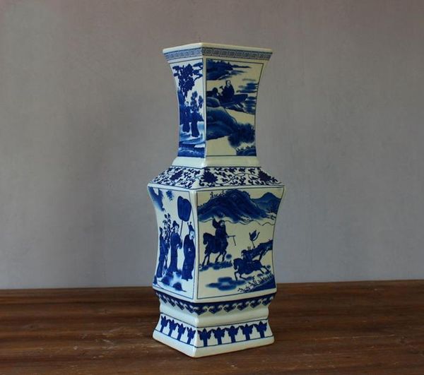 

vases antique chinese hand painted blue and white ceramic porcelain for home decoration