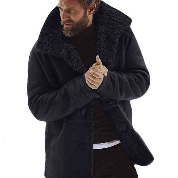 

men's trench coats fleece winter coat jacket brand new s plus velvet hommes veste parkas thick warm windbreaker overcoat outwear 6, Tan;black