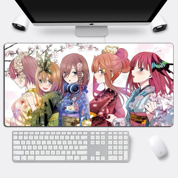 

mouse pads & wrist rests big cartoon little girl sell pad natural rubber anime gamer kawaii lovely anti-slip carpet home mat skipoem