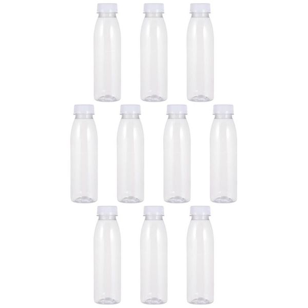 

storage bottles & jars 10 pcs 350 multipurpose empty reusable (transparent)