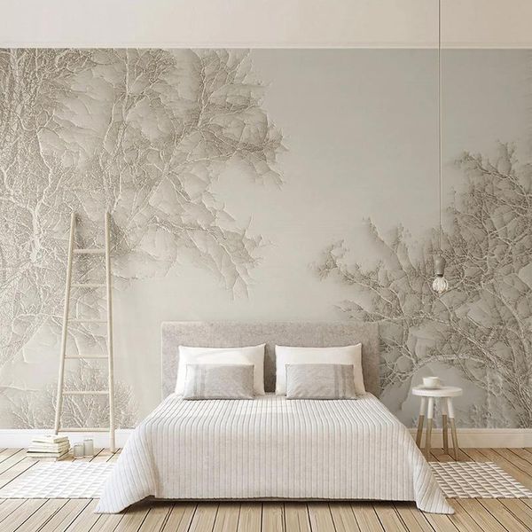 

wallpapers custom po 3d stereoscopic relief tree branch forest large mural modern living room bedroom wall decoration wallpaper murals