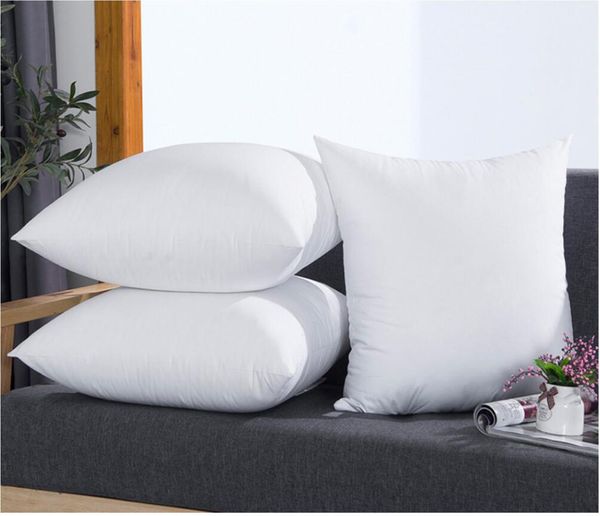 1PC di Alta Elasticità di Riempimento Cuscino Nucleo Bianco Morbido Cotone PP per Auto Cuscini Cuscino Inserto Tessili Per La Casa 45*45 cm PillowCore