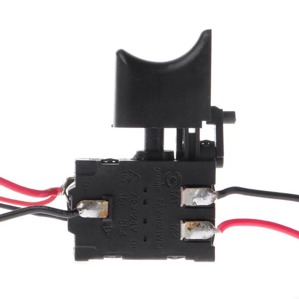 

smart home control electric drill dustproof speed push button trigger switch dc 7.2-24v