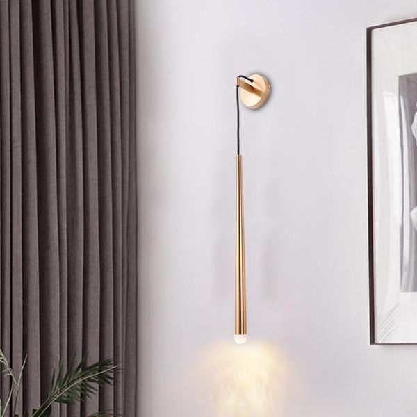 

wall lamp post modern luxury nordic simple living room tv background bedroom bedside aisle corridor gold pendant