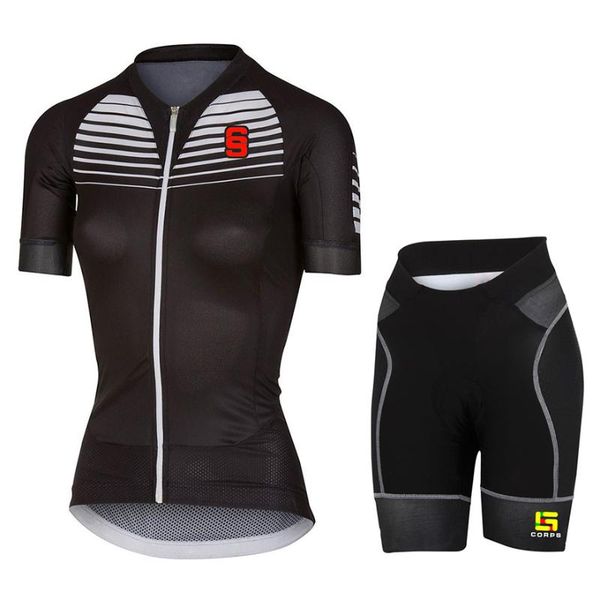 

racing sets 2021 scotte cycling jersey bib set breathable women clothing riding bike clothes short sleeve sportwears ropa ciclismo, Black;blue