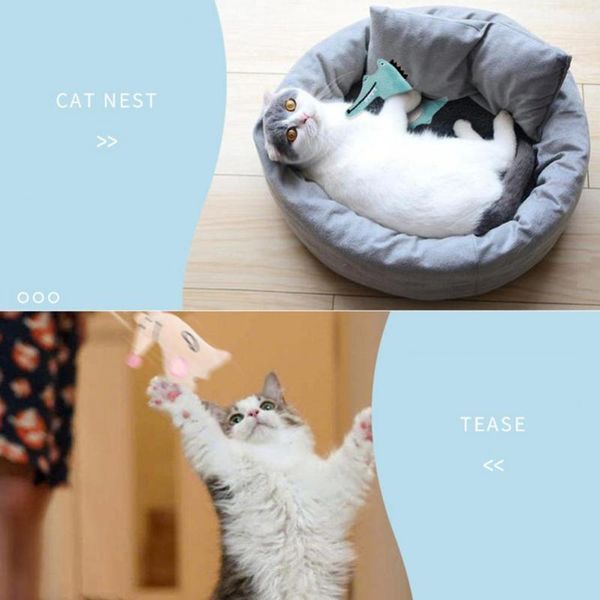

6pcs pet cat kitten plush kangaroo bear claw grinding catnip catmint chewing toy toys