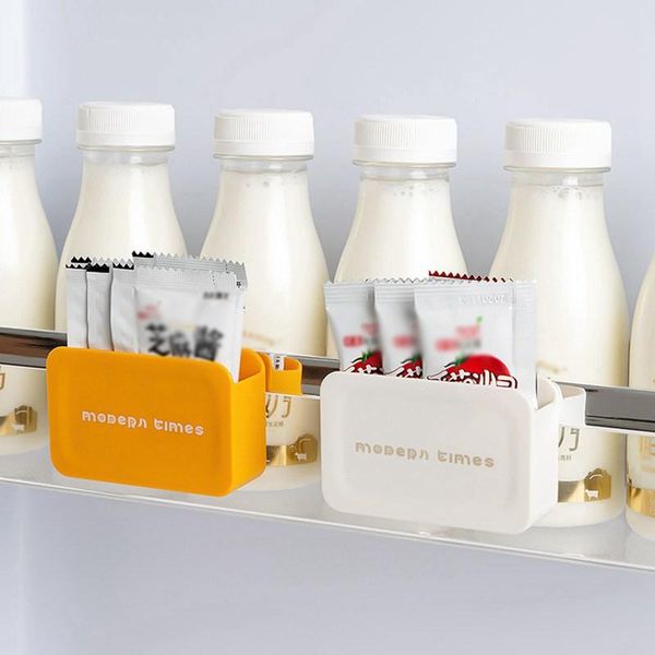 

refrigerator side wall-hung type decorative wall shelf sundrie storage box hanger organizer key rack kitchen bottles & jars