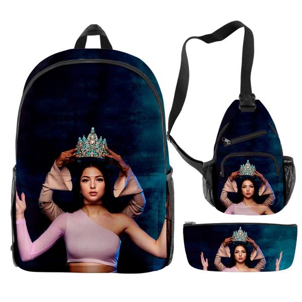 

school bags eva queen 3d backpack set 3 pieces lightweight bag printed chest pencil case