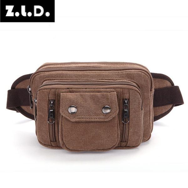 

z.l.d. men and women street hip-hop casual belt bag fashion mobile motorcycle leg ladies canvas waist bags