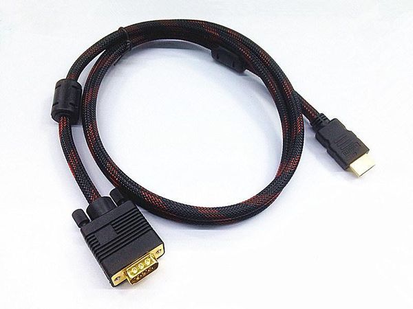 

audio cables & connectors vga gold male to hd-15 cable 1.5m 1080p -vga m/m
