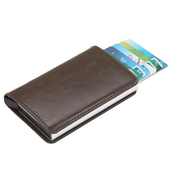 

wallets rfid small men wallet pu leather purse for women short male slim card holder man black mini, Red;black